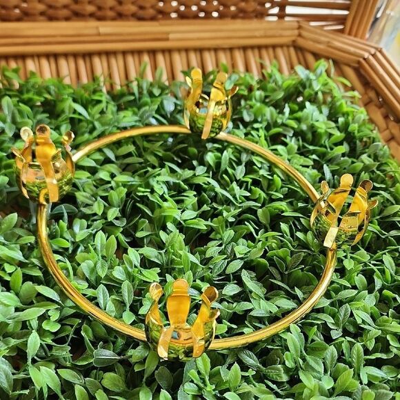 Advent Wreath Christmas Candle Holder Ring - Picture 1 of 9